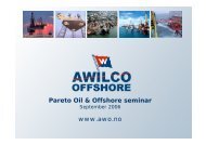 Pareto oil and offshore seminar - COSL Drilling Europe AS