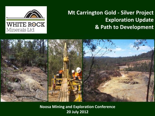 Investor Presentation July 2012 - White Rock Minerals