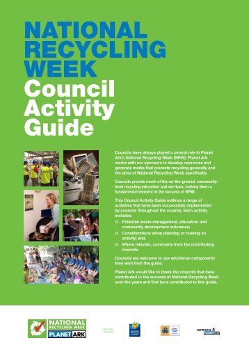 NatioNal RecycliNg Week council activity guide