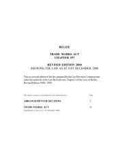 CAP. 257, TRADE MARKS ACT - Belize Intellectual Property Office
