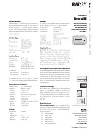 Datenblatt R100WRE - Dr. Riedel Automatisierungstechnik GmbH