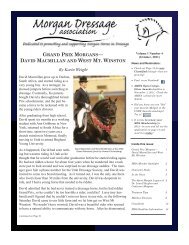 October 2011 Newsletter - Morgan Dressage Association