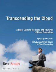Tying Up the Cloud: A Study in Antitrust Issues in ... - Reed Smith