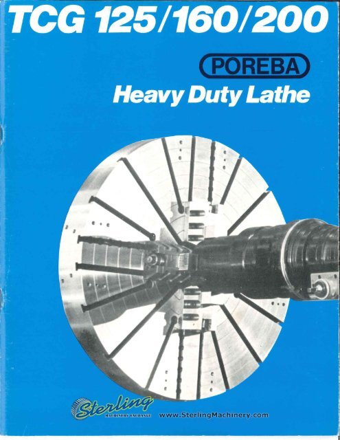 Poreba Lathe TCG 125 160 200 Brochure - Sterling Machinery