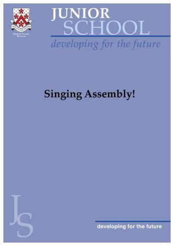 Junior School Singing Assembly Song Lyrics - Dulwich College ...