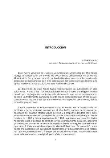 Archivo Municipal de Deba. II. Libro de los Apeos y Ventas de ...