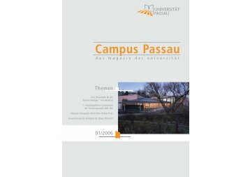 AUS FORSCHUNG UND LEHRE - Universität Passau