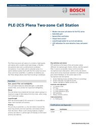 PLEâ2CS Plena Two-zone Call Station