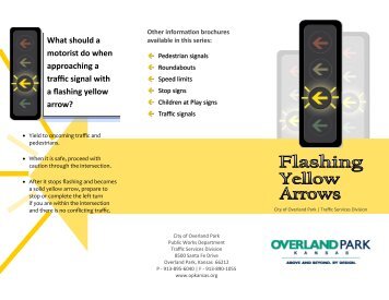 Flashing Yellow - Traffic Signals - City of Overland Park