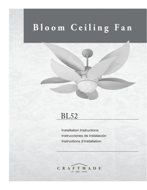 Product Manual - Del Mar Fans and Lighting