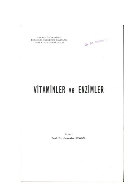 Eczacilik Terminolojisi Ders Notlari Imzali Nuriye Akev Nadir Kitap