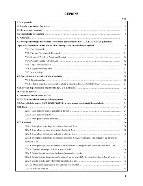 RAPORT DE ACTIVITATE - GeoEcoMar