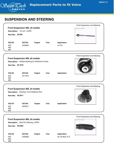 SUSPENSION AND STEERING - Allautoparts.ru