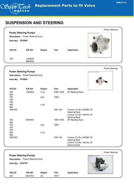 SUSPENSION AND STEERING - Allautoparts.ru