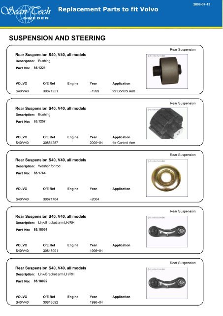 SUSPENSION AND STEERING - Allautoparts.ru