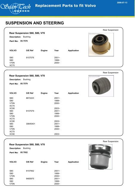 SUSPENSION AND STEERING - Allautoparts.ru