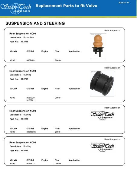 SUSPENSION AND STEERING - Allautoparts.ru