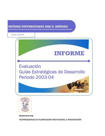 Evaluación Guías SUAGM - Sistema Universitario Ana G. Mendez