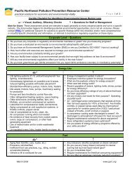 PPRC's Facility Enviromental Checklist for Lean Providers - Pacific ...