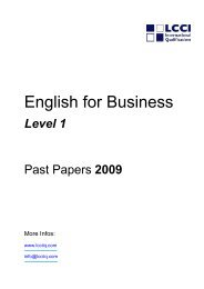 English for Business - LCCI