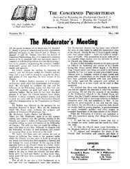 The Concerned Presbyterian, Bulletin No. 9 - PCA Historical Center