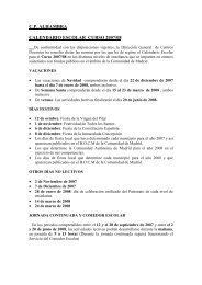 Calendario escolar curso 2007/2008 - AMPA CP Alhambra