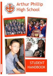 2013 handbook - Arthur Phillip High School