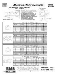 Aluminum Water Manifolds - BMS Burns