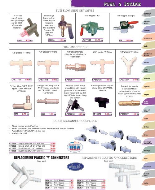 Fuel and Intake - Automatic Distributors