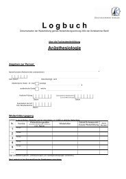 Logbuch FA AnÃ¤sthesiologie [PDF] - Ãrztekammer Berlin