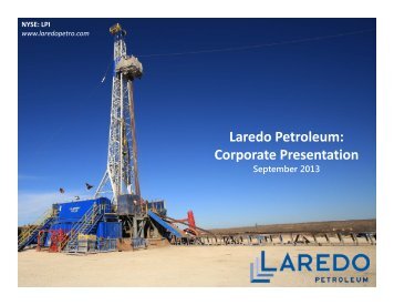 Laredo Petroleum: Corporate Presentation