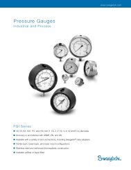 Pressure Gauges, Industrial and Process, PGI Series ... - Eoss.com