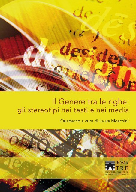 Il Genere tra le righe - Ufficio Programmi Europei per la MobilitÃ  ...