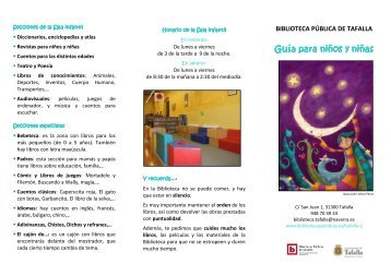 FOLLETO infantil castellano - Bibliotecas pÃºblicas
