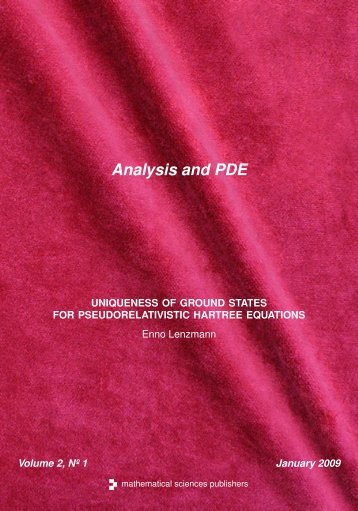 Uniqueness of ground states for pseudorelativistic Hartree equations.