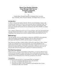 Case Manager Survey2006 - Final Executive Summary - PHI