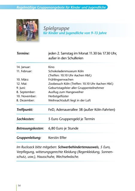 Jahresprogramm 2012 - Gossen Kommunikation