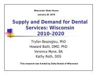 Supply and Demand for Dental Supply and Demand for Dental ...