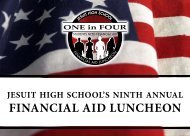 FiNANciAl Aid luNcheoN - Jesuit High School