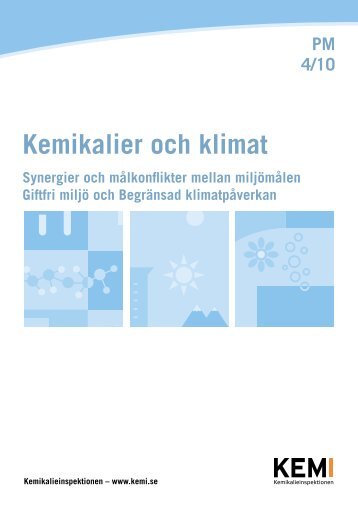Kemikalier och klimat - Kemikalieinspektionen