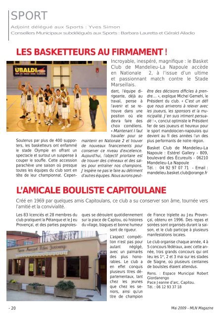 Magazine - Mandelieu La Napoule