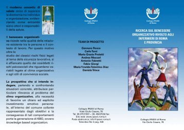 La presentazione della ricerca in Pd - IPASVI - Roma
