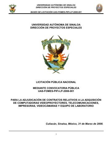 universidad autÃ³noma de sinaloa direcciÃ³n de proyectos especiales ...