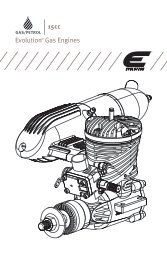 Evolution .36 Control Line Manual - Evolution Engines