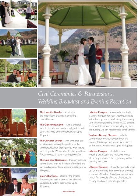 Wedding Brochure - Lake District Hotels