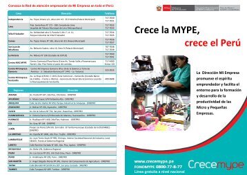 Infórmate de los servicios que la Dirección Mi ... - CRECEmype