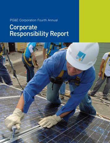 Corporate Responsibility Report - PG&E Corporation