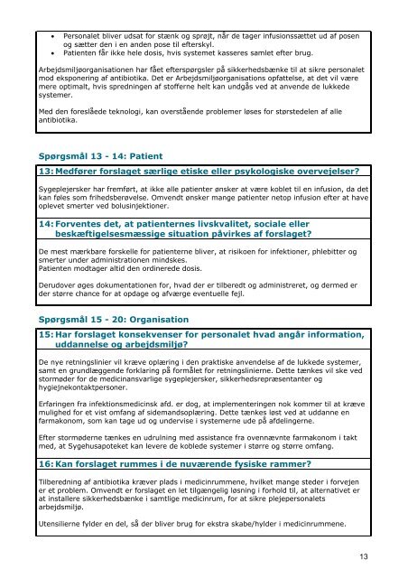 Tilberedning og administration af Antibiotika - mini MTV 2008