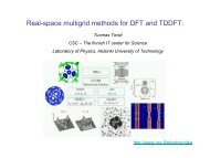 Real-space multigrid methods for DFT and TDDFT: - TDDFT.org