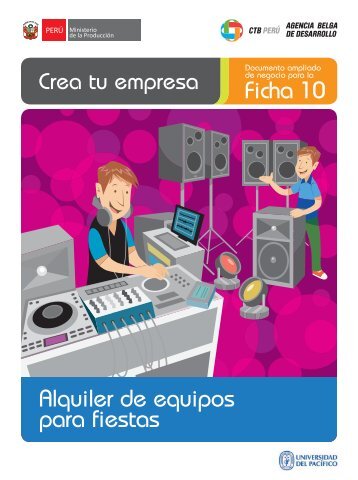 Alquiler de equipos para fiestas Ficha 10 - CRECEmype